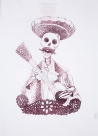 Image 3 of Day Of The Dead Organic Cotton Classic Lightweight T-shirt 