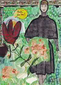 Image 1 of Toulouse In Spring Mixed Media Postcard