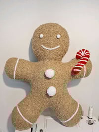 Image 2 of Decorative toy cushion gingerbread New Year home decor