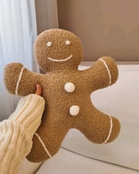 Image 3 of Decorative toy cushion gingerbread New Year home decor