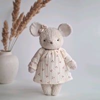 Image 1 of Handmade soft toy Mouse in a dress Mouse Mouse Mouse