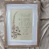 Framed Apricot Foxglove 