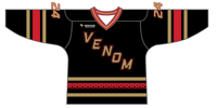 Image 1 of Hudson Valley Venom Replica Fan Jersey BLACK