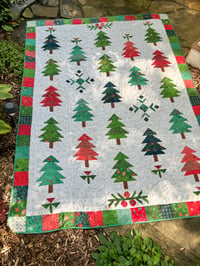 Image 2 of Under the Pines Quilt Kit  featuring In From the Cold