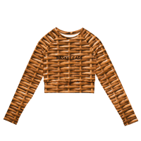 Image 1 of Basket Case Recycled Long-Sleeve Crop Top