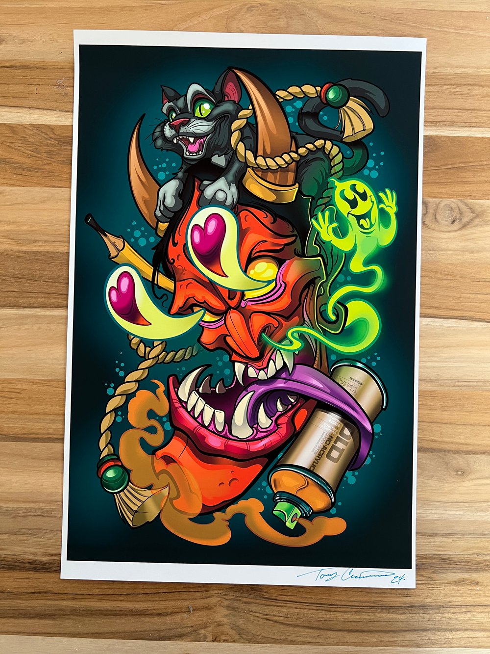 CRAZY HANYA WITH NOSE GHOST 2024 PRINT