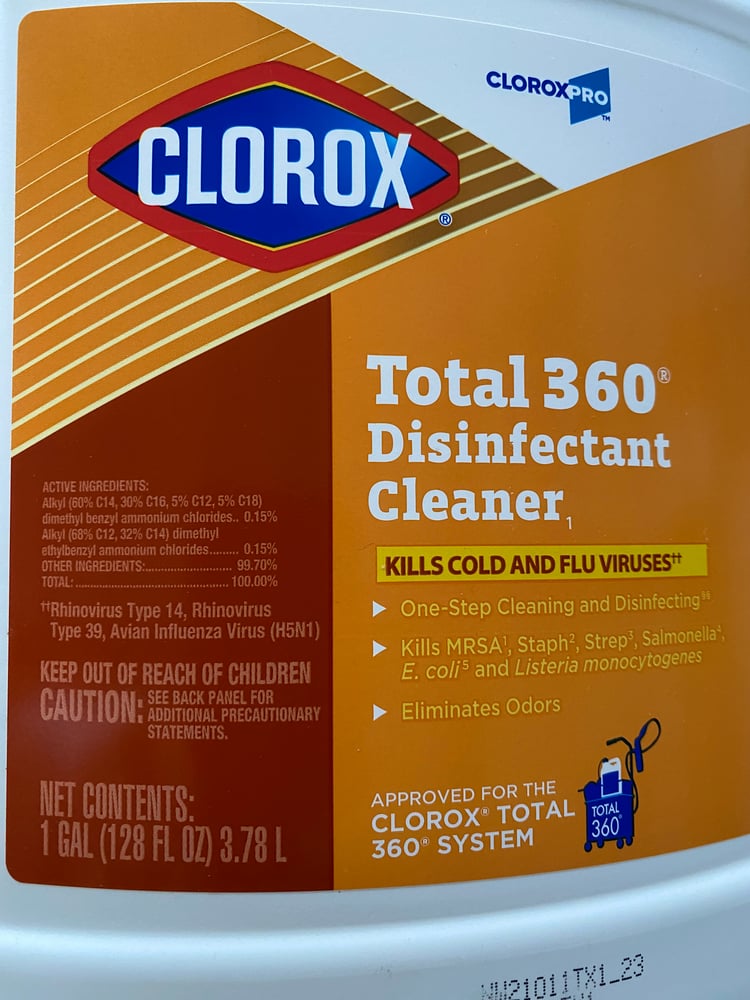 Image of Clorox Total 360 Cleaning Solution One Gallon Size