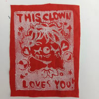 Image 3 of Clown Patch Postcard-sized 