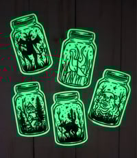 Image 1 of Glow in the Dark Cryptid Jars 2