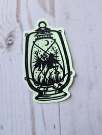 Image 2 of Glow in the Dark Mothman Sticker