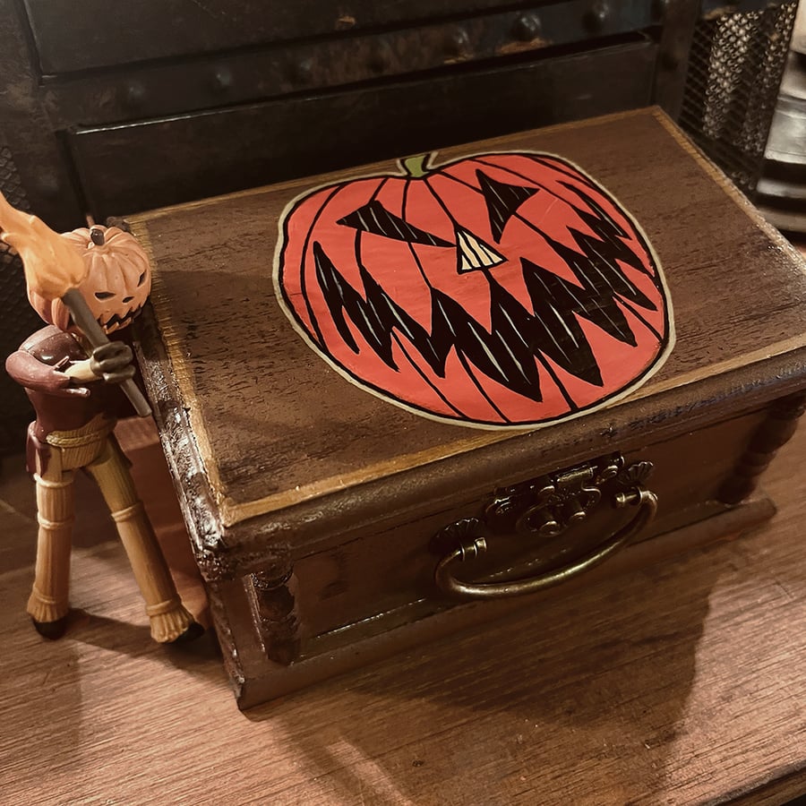 Image of Nightmare Before Christmas Pumpkin Jewelry Box