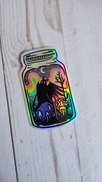 Holographic Mothman Sticker