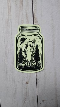 Image 2 of Glow in the Dark Alien Sticker