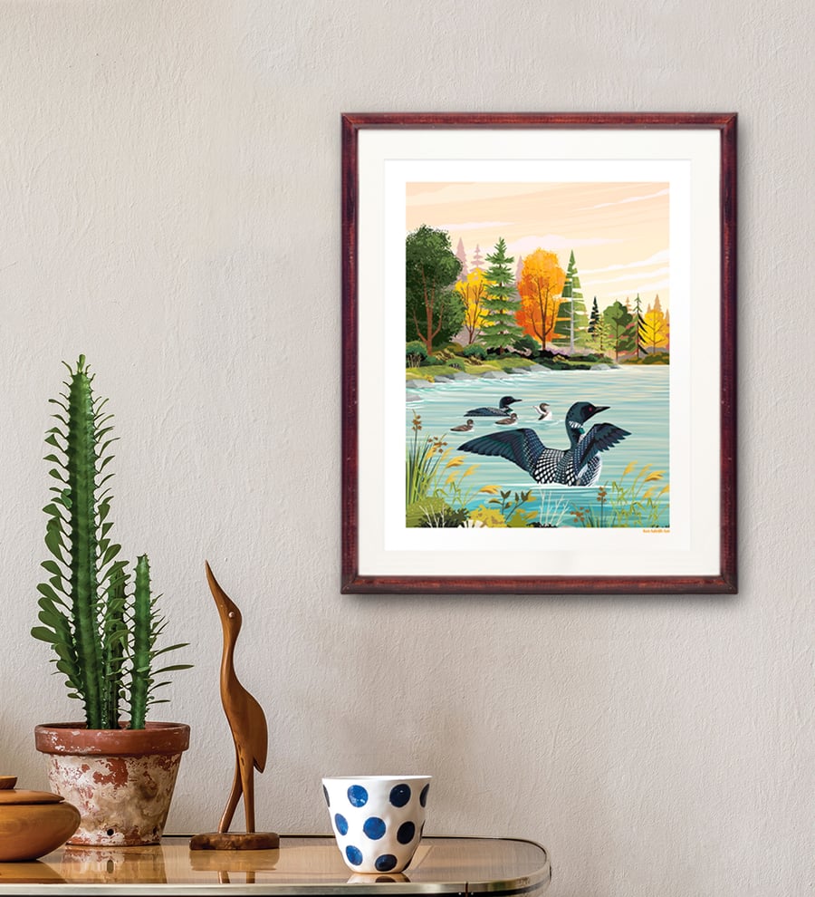 Image of Loons on the Lake