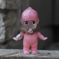 Image 4 of HTSG Art Show Exclusive Glow in the Dark Brain Kilos Kewties 3 inch Double Cast Resin Figure