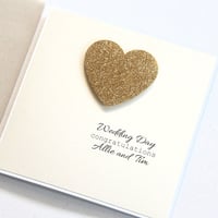 Image 3 of Handmade Wedding Card. Personalised Wedding Card. 