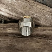 Image 3 of KING SKULL CROSSBONES SHIELD MEXICAN BIKER RING