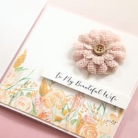 Image 1 of Wife Card. To My Beautiful Wife. Wife Birthday Card. Wife Anniversary Card.