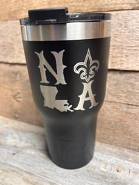 Image 2 of 20oz RTIC tumbler engraved NOLA