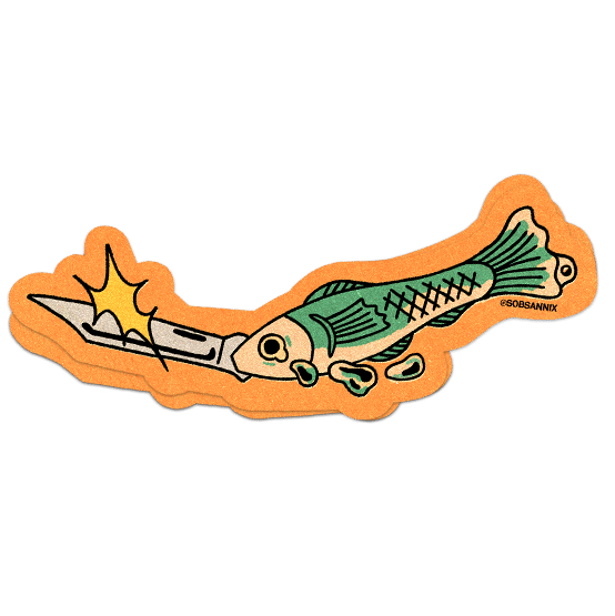 Fish Knife Sticker