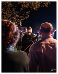 PRINT: DARTMOUTH COLLEGE RIOT POLICE AT PRO-PALESTINE PROTEST