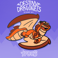 Image 2 of Clay 1.5" Enamel Pin (Destiny Dragonets)