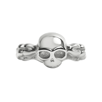 Image 1 of women's skull n' bones ring