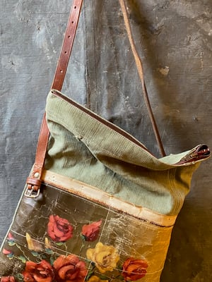 Image of one of a kind painting bag - rose