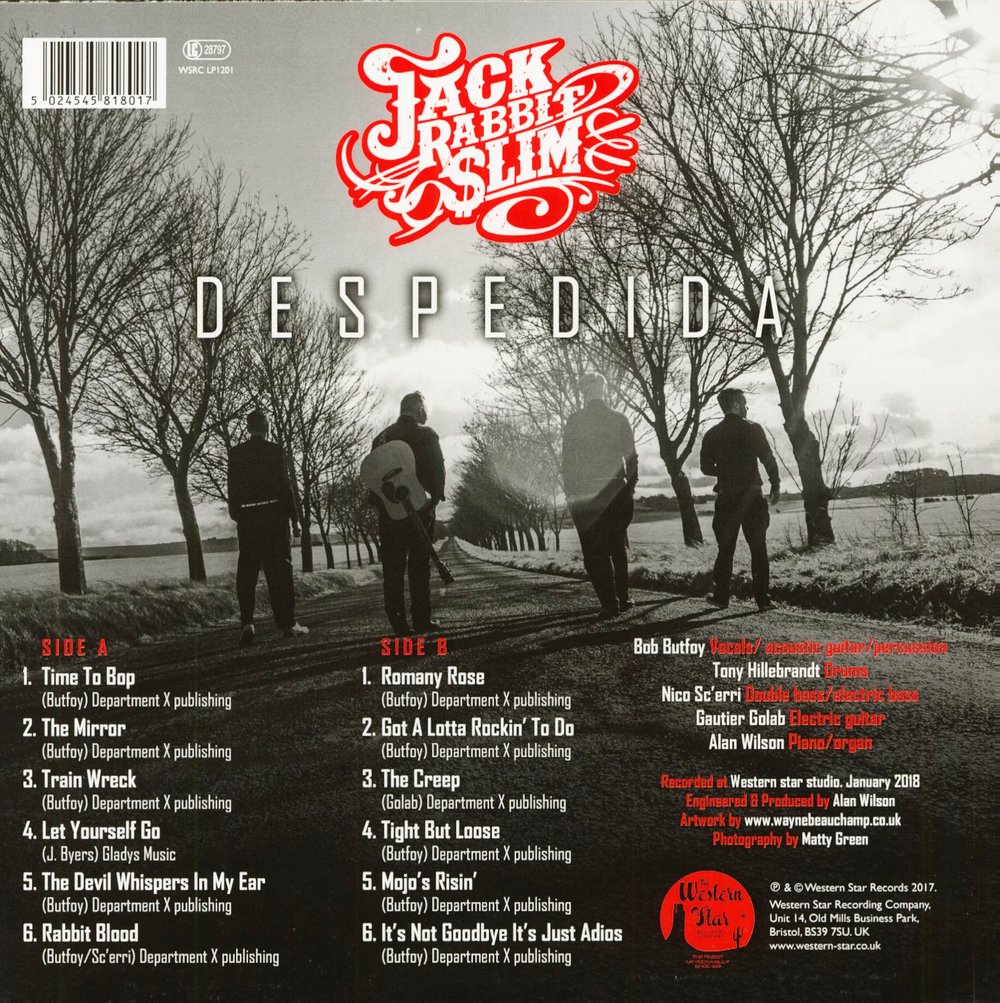 JACK RABBIT SLIM - DESPEDIDA (LP)