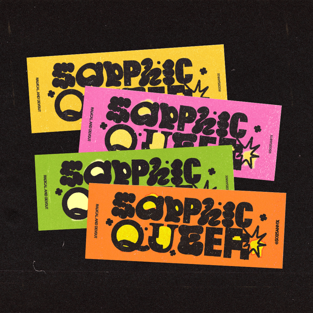 Sapphic Queer Sticker