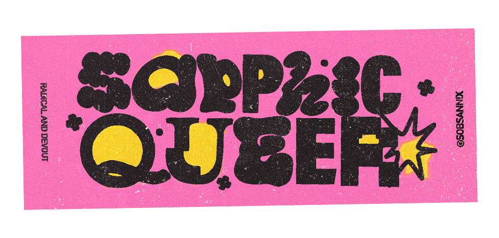 Sapphic Queer Sticker