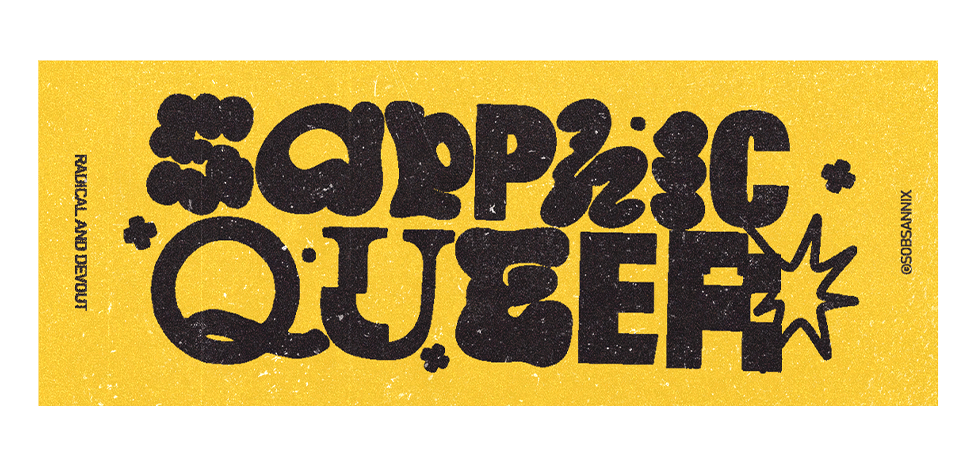 Sapphic Queer Sticker