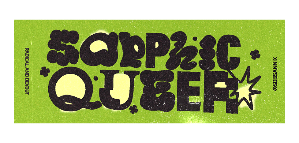 Sapphic Queer Sticker