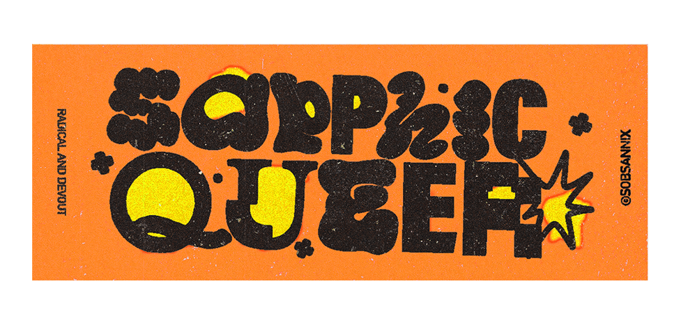 Sapphic Queer Sticker