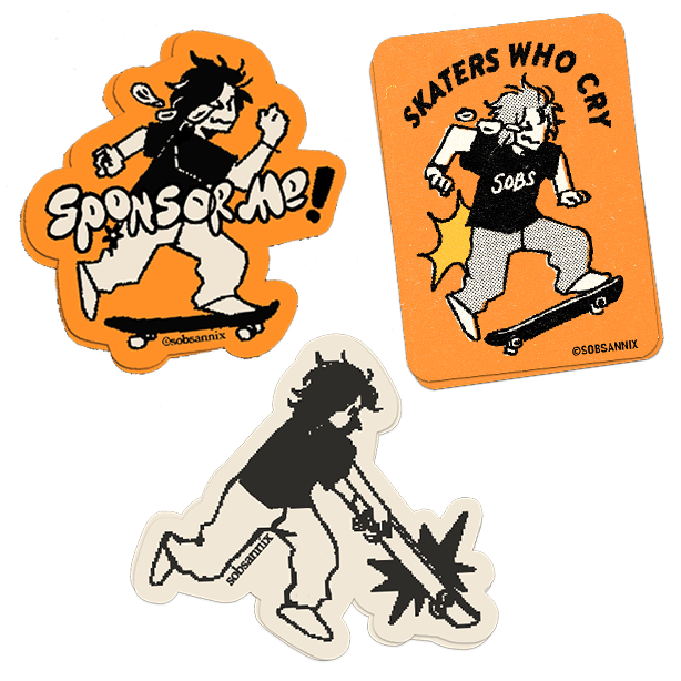 Sobs Skater Stickers