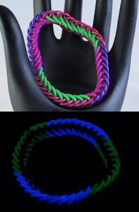 Image of Crystal Rave, Glow-in-the-Dark Half-Persian Bracelet