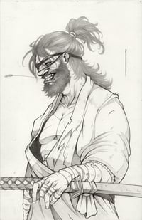 RAVAGE ORIGINAL PENCIL ART SIGNED