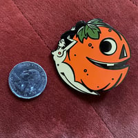 Image 2 of Peeping Pumpkin Enamel Pin