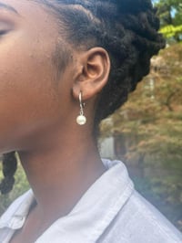 Silver Pearl Drop Earrings