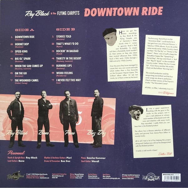 Ray Black & The Flying Carpets – Downtown Ride (LP)