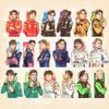 3D F1 Drivers Charms 2024