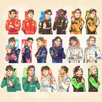 Image 1 of 3D F1 Drivers Charms 2024