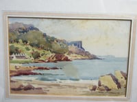 Image 2 of Vintage Small Watercolour Painting, Murlough Antrim by Sam Mclarnon, Coastal Landscape, Framed 