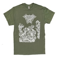 Caustic Vomit " Eloquent Requiems of Necrotic Decadence  " Green  Shirt