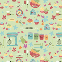 Image 2 of KITCHEN LOVE 10" Square Pack 42 pc by Cherry Guidry for Contempo of Benartex