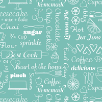 Image 7 of KITCHEN LOVE 10" Square Pack 42 pc by Cherry Guidry for Contempo of Benartex