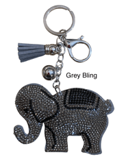 Image 3 of Elephant Key Chain/ Charm (Multi Color Options)