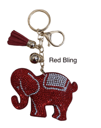 Image 1 of Elephant Key Chain/ Charm (Multi Color Options)