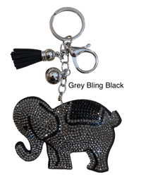 Image 4 of Elephant Key Chain/ Charm (Multi Color Options)
