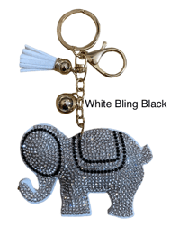 Image 5 of Elephant Key Chain/ Charm (Multi Color Options)